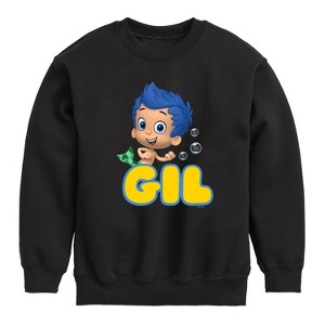 Boys' - Bubble Guppies - Gil Graphic Long Sleeve Fleece Sweatshirt - 1 of 4