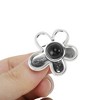 Unique Bargains Mirrored Flower Shoelace Charms Silver Tone 1 Pair - 3 of 4