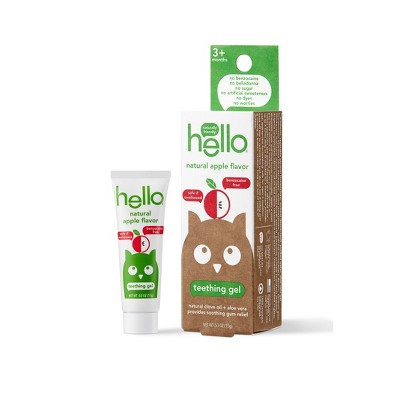 hello Natural Apple Flavor Teething Gel - 0.53oz