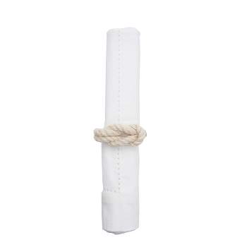 C&F Home White Nautical Rope Napkin Ring Set of 4