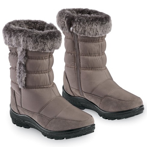 Collections Etc Lightweight, Waterproof Calf-Length Winter Boots - image 1 of 3