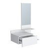 GlasFlength 36.2" Bathroom Storage Cabinets Pedestal Sink Storage Cabinet Vanity Base Cabinet with one Storage Shelf for Bathroom, White - 4 of 4