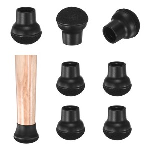 Unique Bargains Silicone Round Chair Leg Cap Floor Protectors 8 Pcs - 1 of 4