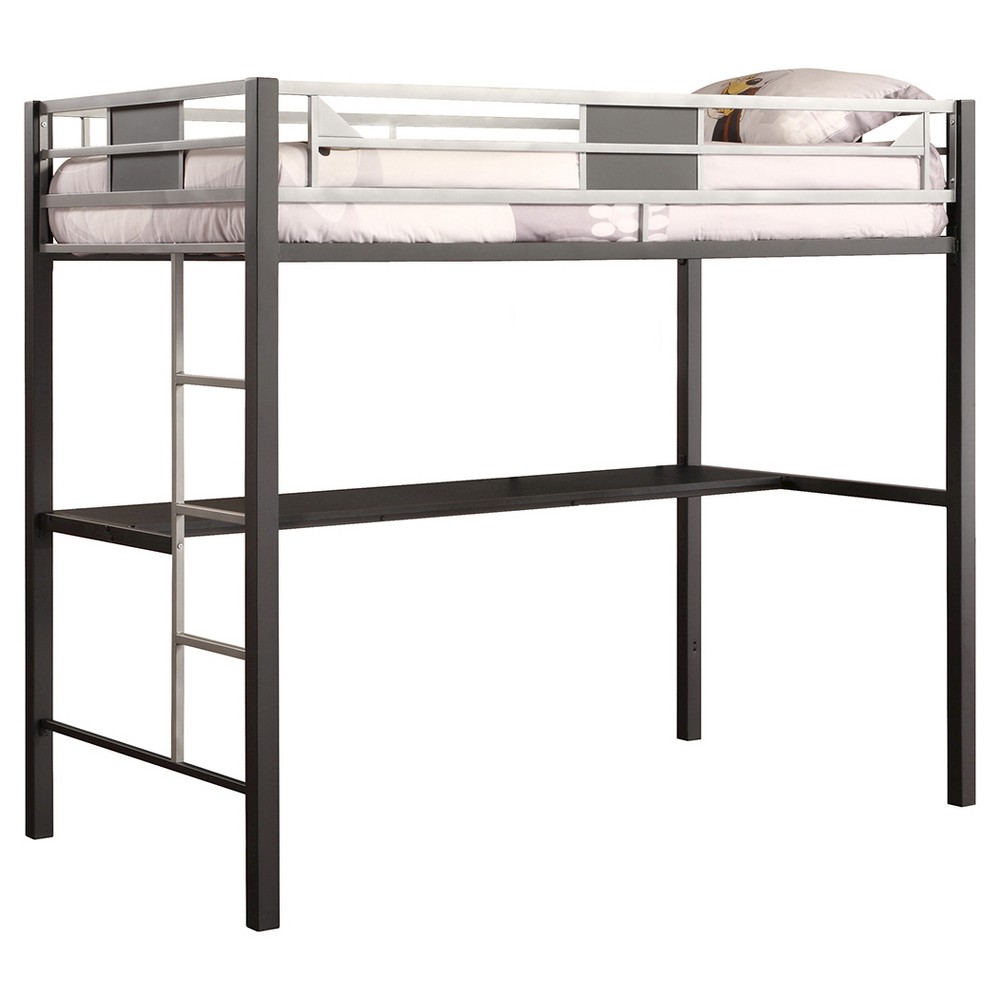 DHP Silver Screen Loft Bunk