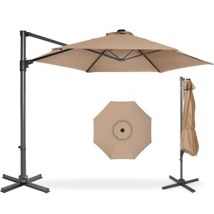 Best Choice Products 10ft 360° Rotating Cantilever Offset Hanging Patio Umbrella - 1 of 4