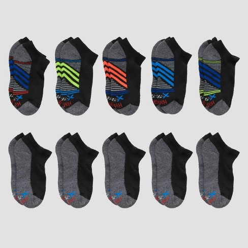 Hanes Boys' 10pk Premium No Show Socks - image 1 of 3