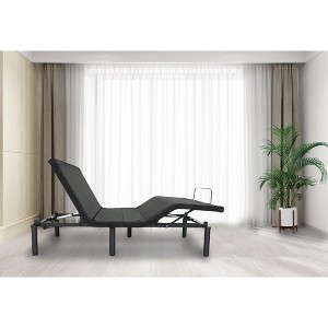 Queen Adjustable Bed Frame with Remote Control Folding Design for Bedroom or Apartment - 1 of 4