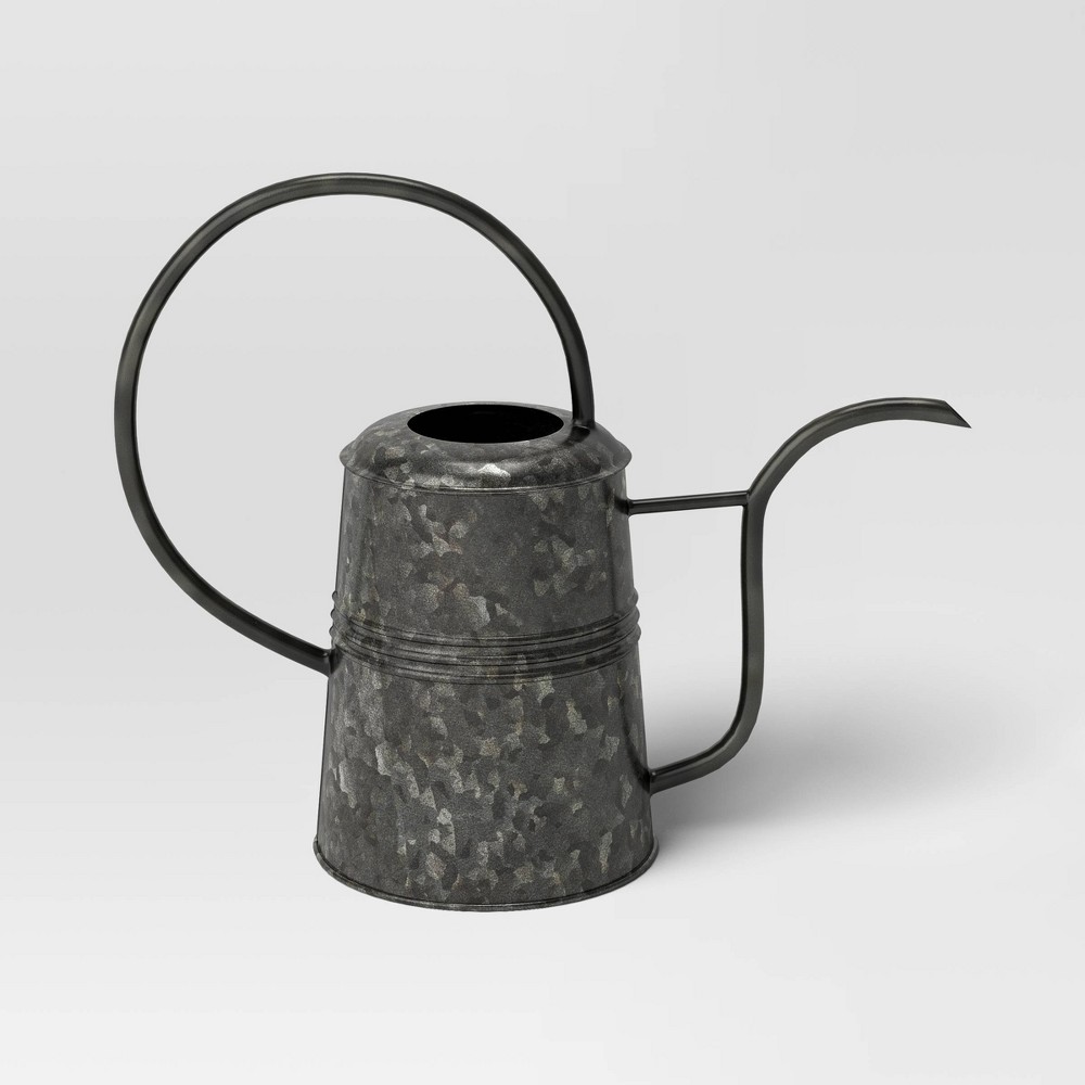 1gal Galvanized Metal Watering Can Dark Gray - Smith & Hawken™