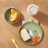 Kids' 2pc Bamboo and Melamine Dino Dinnerware Set Green - Pillowfort™ - 2 of 3