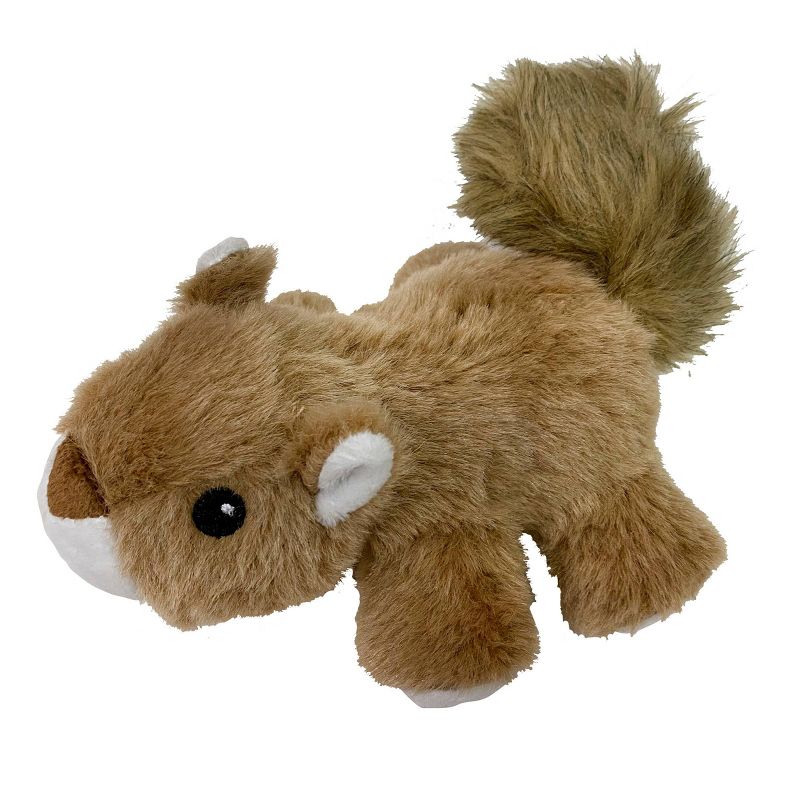 Flingerz Pet Furry Squirrel with Launcher Plush Dog Toy, 3 of 8