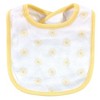 Hudson Baby Infant Girl Cotton Bib and Headband Set 5pk, Blue Daisy, One Size - 3 of 4