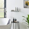 19.75 Floating Glass Bathroom Wall Shelf Chrome - Danya B. : Target