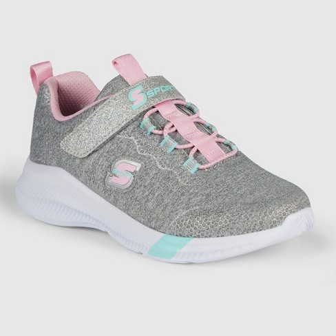 Cambiable Comportamiento flor S Sport By Skechers Girls' Evelin Sneakers - Gray 1 : Target