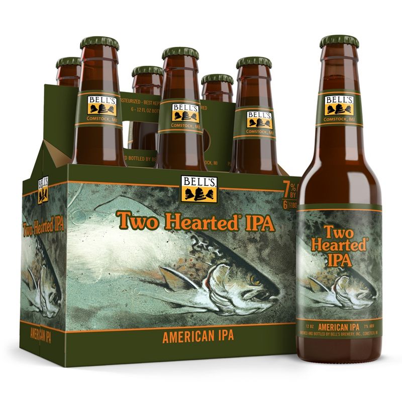 Bell&#39;s Two Hearted Ale IPA Beer - 6pk/12 fl oz Bottles, 1 of 6