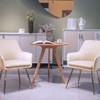 KTMBDW Set of 2 Dining Chairs with Back, Velvet Upholstered Modern Accent Chairs with Metal Legs for Dining Room - 2 of 4