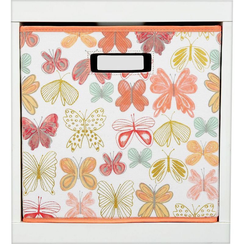 13&#34;x13&#34; Butterfly Fabric Cube Toy Storage Bin - Pillowfort&#8482;, 1 of 3