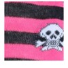 CTM Women's Gothic Skull Striped Knee-High Socks (1 Pair) - 3 of 4