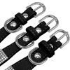 Bellura Pet - Leather Pet Collar with Rhinestone Crystal - Black - 2 of 4