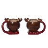 Transpac Dolomite Mini Vintage Christmas Reindeer Mug - Charming Ceramic Decorative Object for Holiday Cheer - 3 of 4