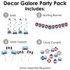Big Dot of Happiness Railroad Party Crossing - Steam Train Birthday Party or Baby Shower Supplies Kit - Decor Galore Party Pack - 51 Pieces - 2 of 4