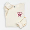 Simply Sage Market Embroidered Hawaii Flower Lightweight Garment Dyed Sweatshirt - 2XL - Ivory - 2 of 4
