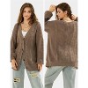 EXLURA Womens 2025 Oversized Cardigan Sweaters Fall Winter Lightweight Soft Knit Cardigan Open Front Button Outwear Coats - 4 of 4