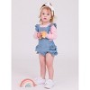 RuffleButts Baby/Toddler Girls Long Sleeve Tulle Skirted Romper - 3 of 4