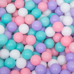 Whisen Ball Pit Balls 500 Count for Kids, Colorful Phthalate Free BPA Free, Safe, Crushproof, Lightweight, Gift for Kids - 1 of 4