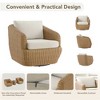 Spruce & Spring Patio Wicker Furniture Set Outdoor Rattan Bistro Set - 4 of 4