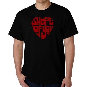 LA Pop Art Men's Word Art T-shirt - Shape of You - 1 of 4