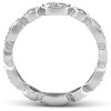 Pompeii3 1ct Diamond Eternity Stackable Ring 14K White Gold - 2 of 4