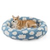 JOEJOY Dog Beds Large Sized Dog - Washable Furry Pet Beds, Rabbit Fur Leopard Print Square Bed, Orthopedic Beds with Removable Zipper Cover - 3 of 3