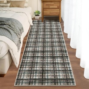 Area Rug for Bedroom Washable Non Slip Runner Rug Low Pile Soft Non Shedding Stain Resistant Carpet - 1 of 4