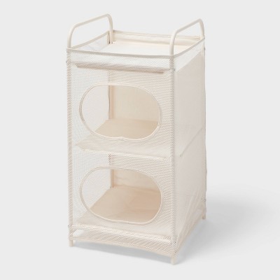 2 Tier Flexible Tower Storage Ivory - Brightroom™