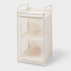 2 Tier Flexible Tower Storage Ivory - Brightroom™ - 1 of 2