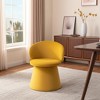 HomeRoots Orange Upholstered Velvet Swivel Dining Side Chair - 2 of 4