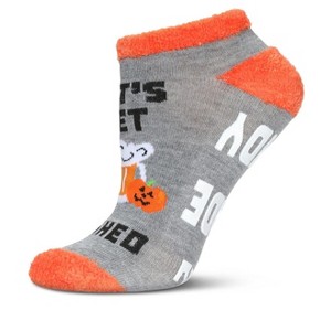 Memoi Women's Let's Get Smashed Low-Cut Non-Skid Socks Med Gray Heather 9-11 - 1 of 4