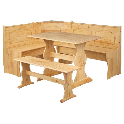 Dining: Willow Corner Nook Set Natural