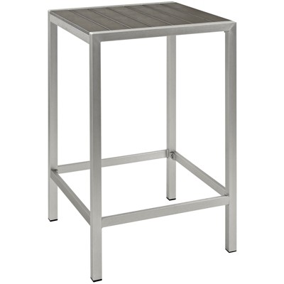 Modway Shore Outdoor Patio Aluminum Bar Table