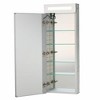 Fine Fixtures Bathroom Medicine Cabinet, Aluminum, Recessed/Surface Mount, Mirrored Interior w/LED - 4 of 4