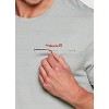 Avalanche Men's Lightweight Soft Jacquard Short Sleeve Hiking T-Shirt with Zipper Pocket - 2 of 4