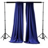 Slickblue Pack of 2 Polyester Backdrop Drapes – 96"H x 58"W, Rod Pocket, Semi Sheer, Serged Edges, 41 Colors Options - 2 of 3