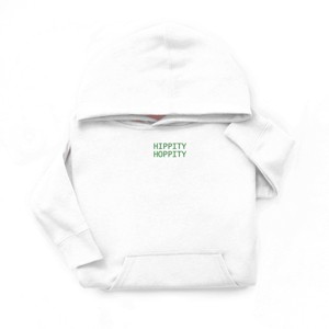 The Juniper Shop Embroidered Hippity Hoppity Stacked Youth Hoodie - 1 of 4
