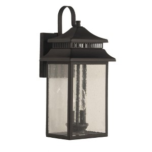 Craftmade Lighting Crossbend 2 - Light Wall Light in  Textured Black - 1 of 2