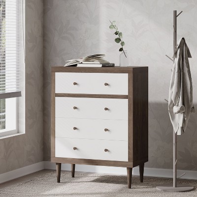 Modern 4 Drawer Dresser for Bedroom,Woodern Dresser Faux Wood with Storage-Christopher Knight Home