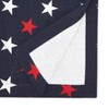 Saro Lifestyle Patriotic Americana Stars Table Runner, 14"x72", Blue - 2 of 4