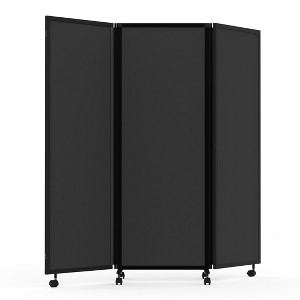 Stand Up Desk Store ReFocus Three-Panel Trifold Room Divider Screen (71" x 65") - 1 of 4