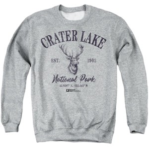 Men's Crater Lake National Park Elk Icon Crewneck Sweatshirt - 1 of 4
