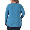 Agnes Orinda Women's Plus Size Long Sleeve Pleated Front Dressy Casual V Neck Blouses - 4 of 4