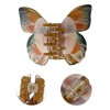 Unique Bargains Women's Butterfly Hair Clips 4.13"x3.39"x1.57" Green Orange 1 Pc - 3 of 3
